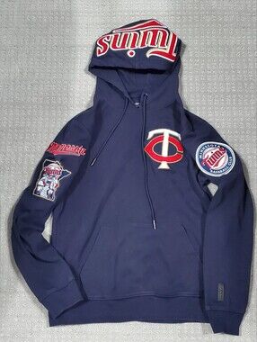 Pro Standard Minnesota Twins Hoodie prominent embroidered team graphics Women L